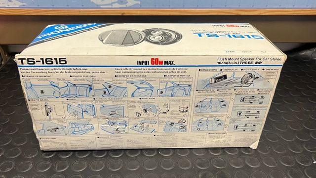 PIONEER TS-1615 16cm 6.5" 60W CAR SPEAKERS 3 WAY