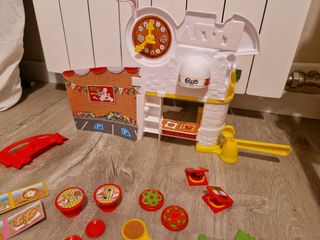 Pinypon:hotel invierno, coche,pizzeria