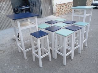 mesas altas bar taburetes nuevos