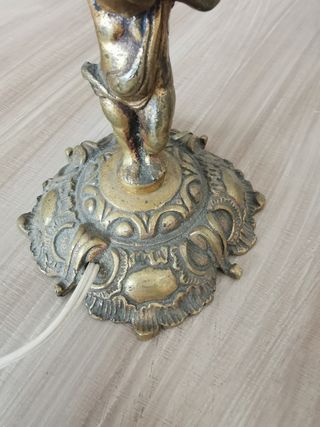 Lamparas mesilla bronce