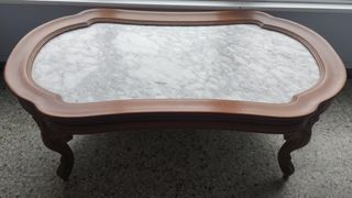 Mesa madera y mármol 
