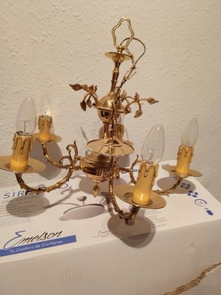 Lámpara color bronce