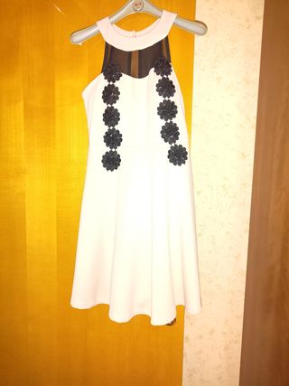 Vestito e coprispall da cerimonia donna in crepes