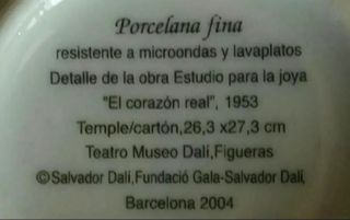 Juego de café de Dalí "EL CORAZÓN REAL"