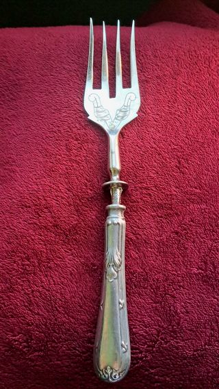 Tenedor vintage metal