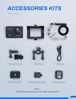 Camera Deportiva Crosstour 4K Ultra HD Wi-Fi