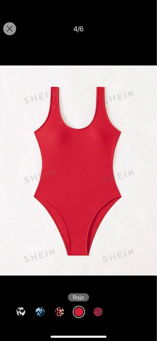 Bañador rojo mujer SHEIN
