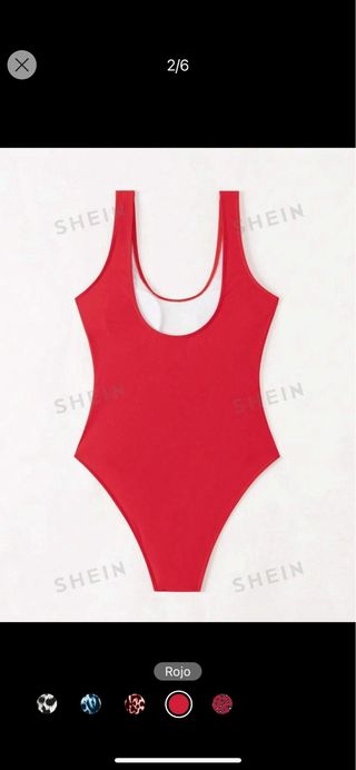 Bañador rojo mujer SHEIN