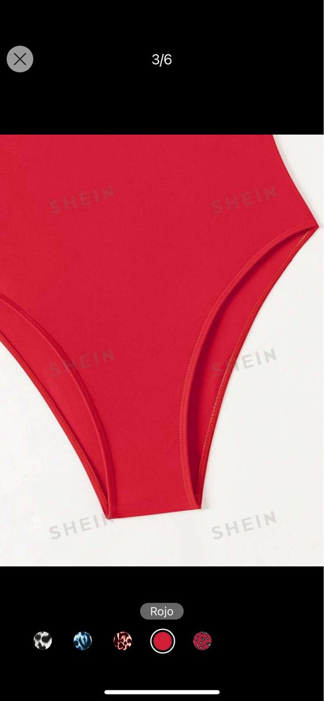 Bañador rojo mujer SHEIN