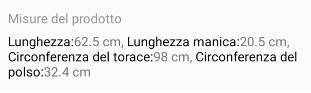 Maglia monospalla taglia M