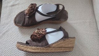 Sandalias de cuña de esparto