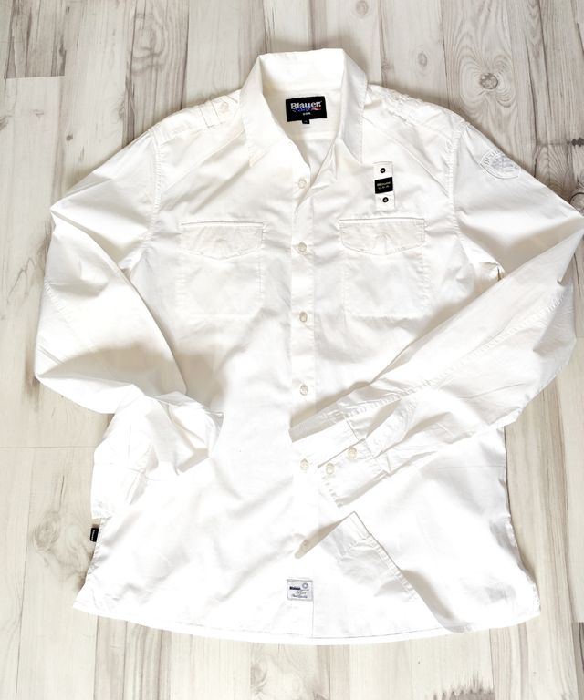 Camisa Blauer blanca nueva XL