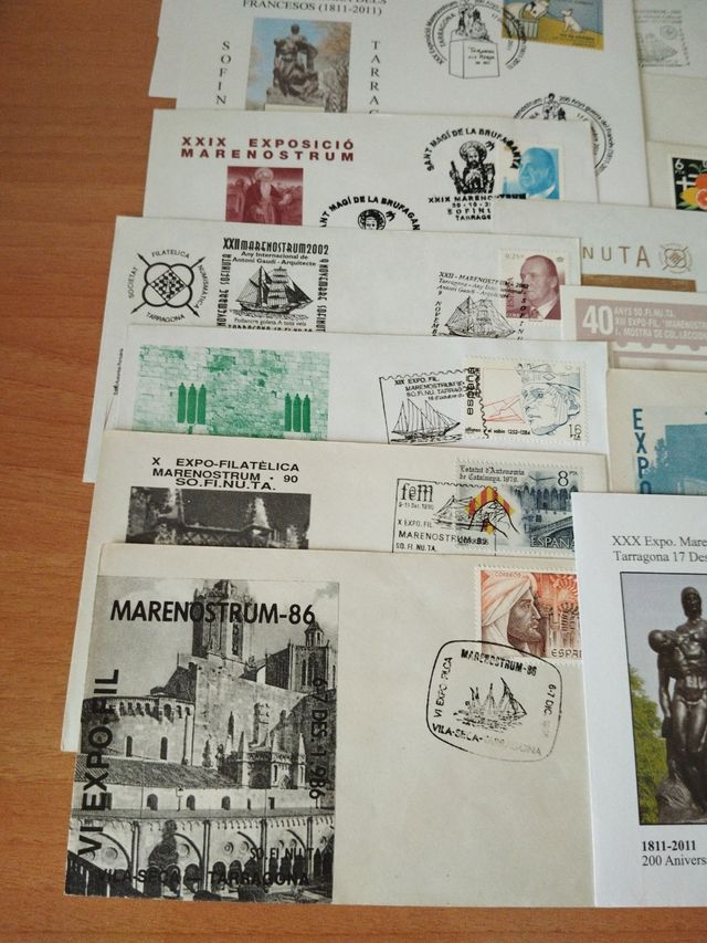 Sobres de Expo Mare Nostrum Filatelia