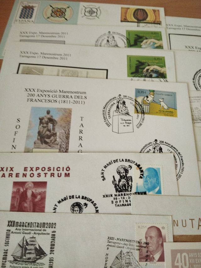 Sobres de Expo Mare Nostrum Filatelia