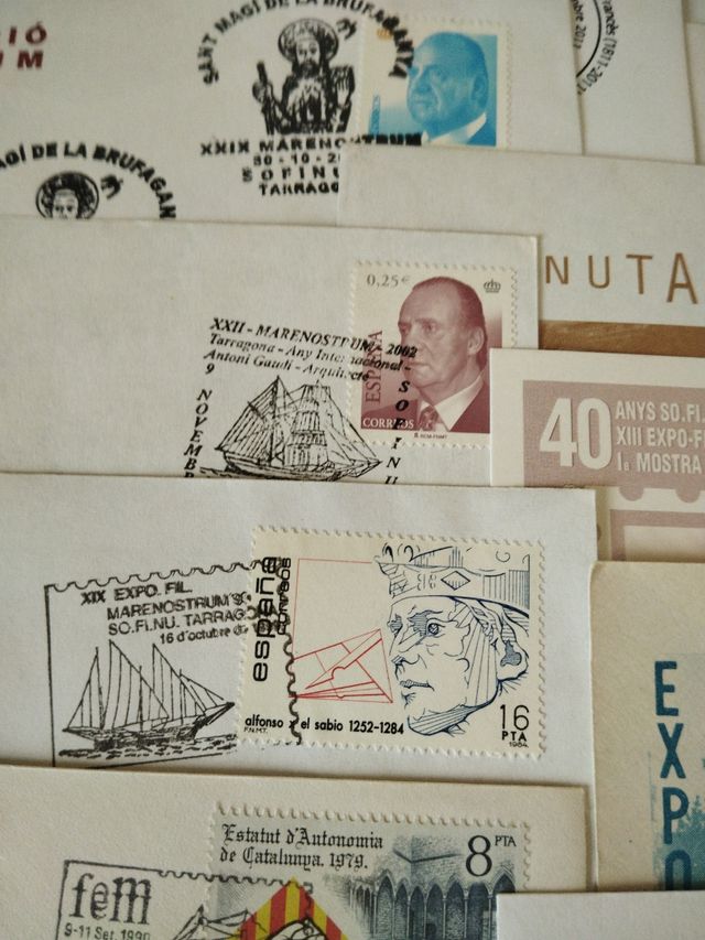 Sobres de Expo Mare Nostrum Filatelia