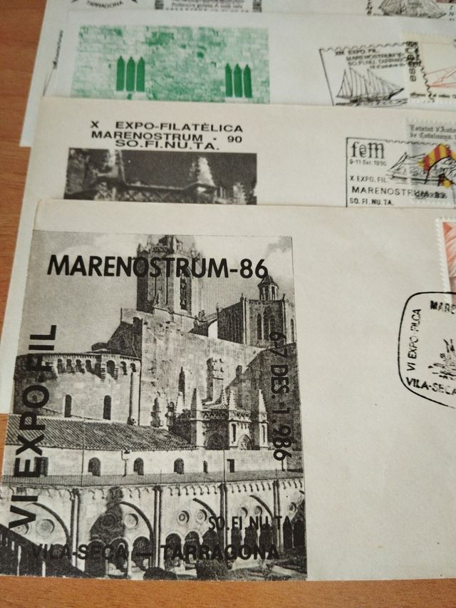 Sobres de Expo Mare Nostrum Filatelia