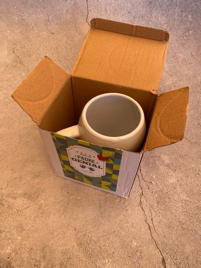 Taza con frase padre genial