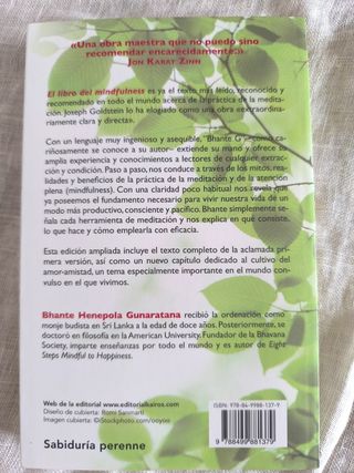 Libro Mindfulness. Nuevo.