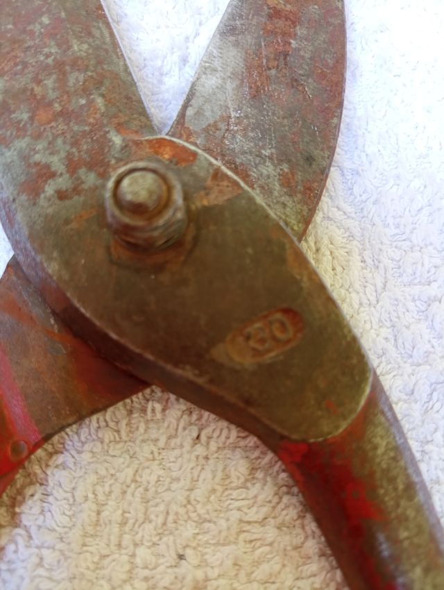 Grande forbici per tagliare metallo