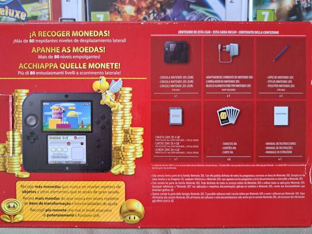 Nintendo 2DS en su caja