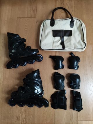 Patines linea talla 36 y pack proteccion