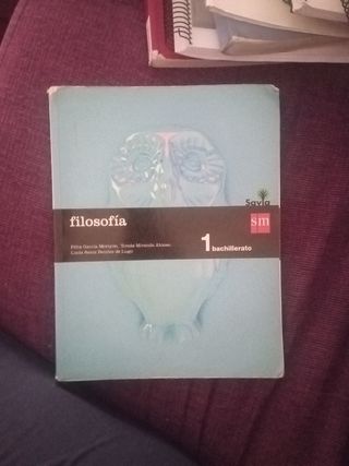 libro de 1 de bach filosofía
