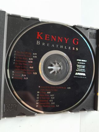 Título: Breathless  Artista: Kenny G  Tipo: Álbum