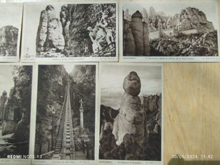 Bonito lote de postales antiguas de Montserrat