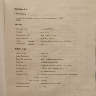 Barbacoa a gas de piedras volcánicas