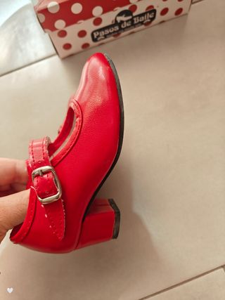 Zapatos de tacón flamenca