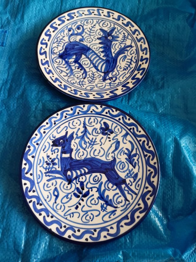 Platos cerámica Talavera de autor