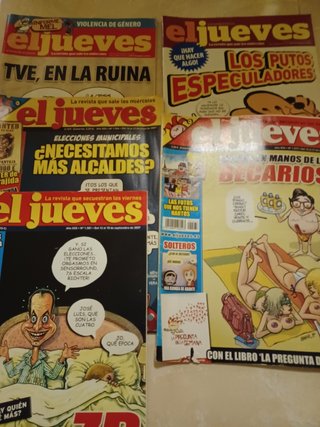 Lote libros y revistas El Jueves