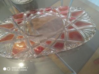 Bandejà  o centro de mesa,
cristal nueva