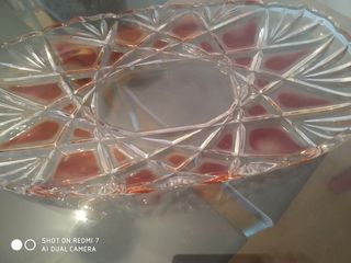 Bandejà  o centro de mesa,
cristal nueva