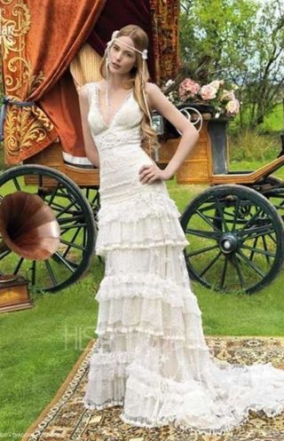 Vestido novia yolan cris