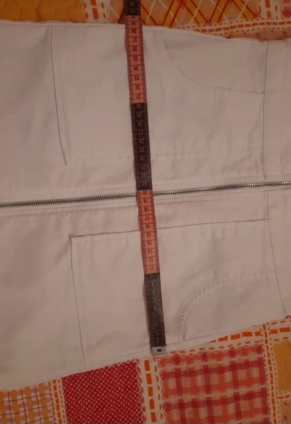 Vestito smanicato bianco in jeans 