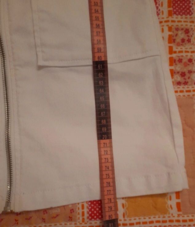 Vestito smanicato bianco in jeans 