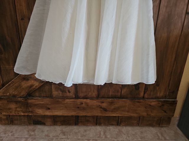Vestido de comunión blanco roto