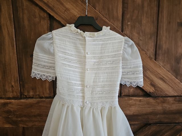Vestido de comunión blanco roto