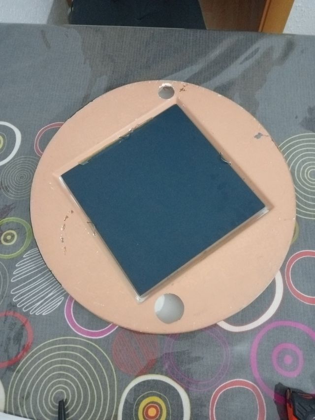 ESPEJO DE PORCELANA  PINTADO ARTESANAL