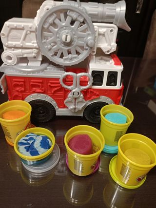 Camión bomberos play doh