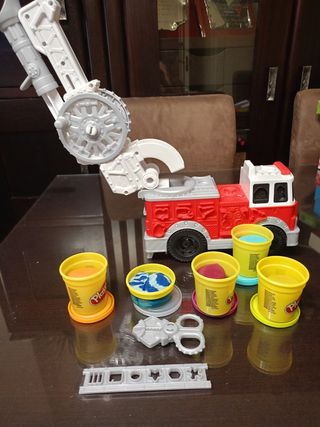 Camión bomberos play doh