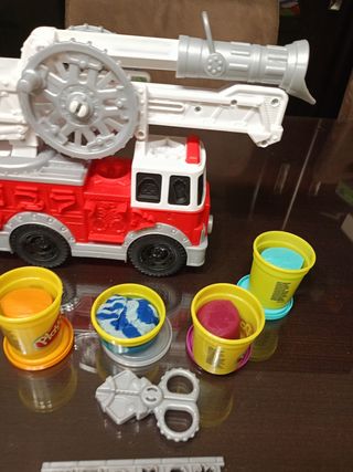 Camión bomberos play doh