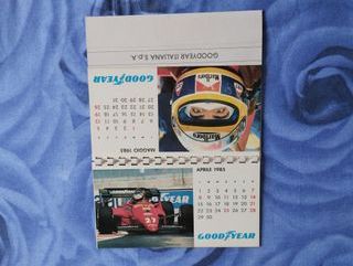 Good Year F1 Racing 1985  Calendario da Tavolo