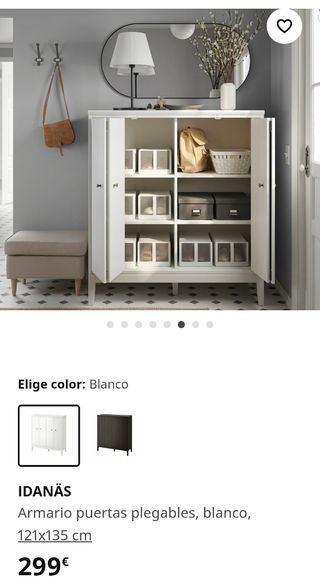 Armario puertas plegables de Ikea.