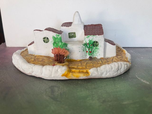 Casitas de adorno de arcilla