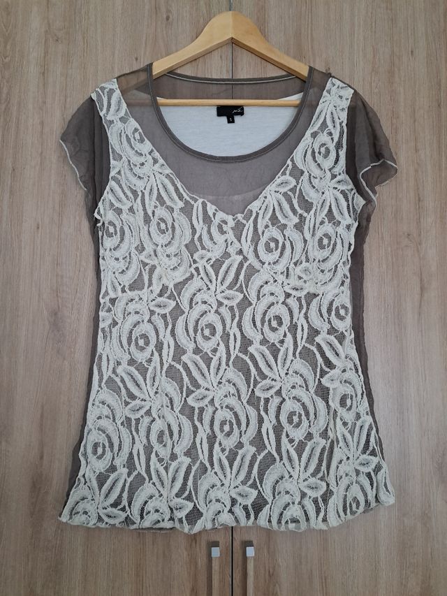 Camiseta de manga corta con forro 44-46