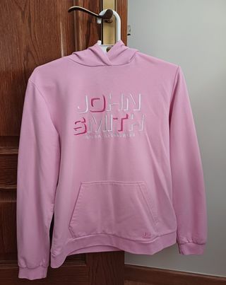 Sudadera Capucha Niña JOHN SMITH. Rosa