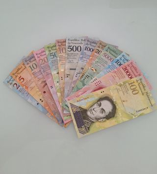 Set 13 billetes de Venezuela