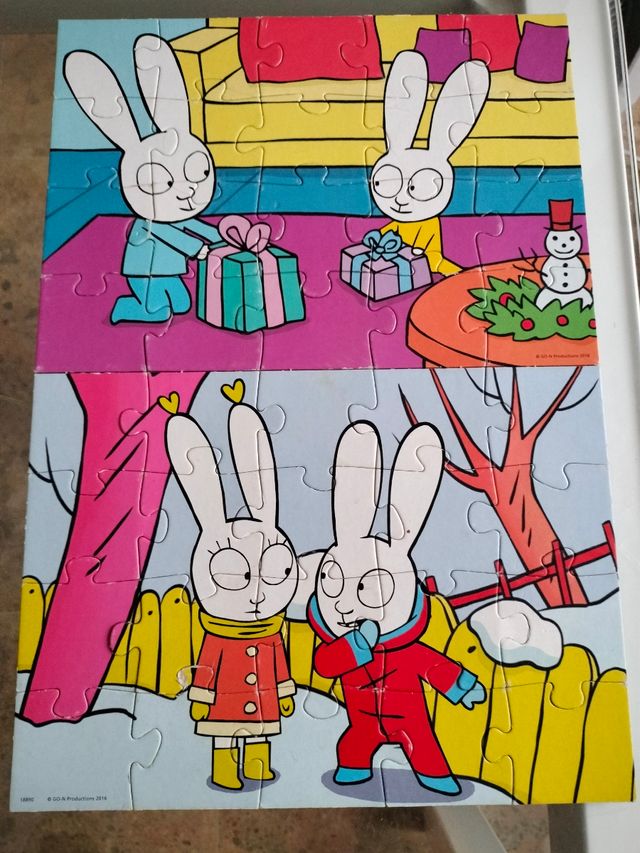 2 Puzzles educa 20 piezas de 28x20cm de Simon  